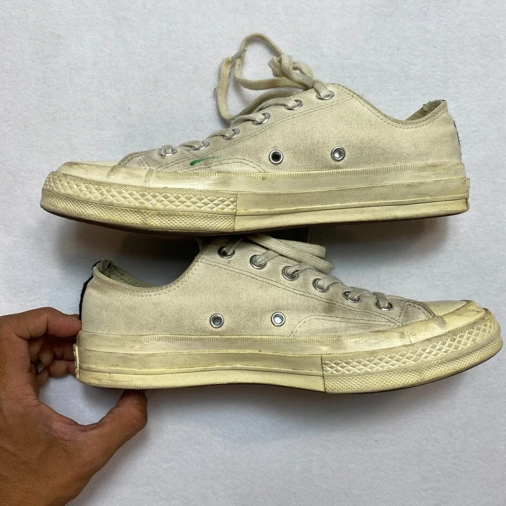 Chuck Taylor Sneakers Unisex 7 Off White Converse Comme Des Gascons - Picture 7 of 8